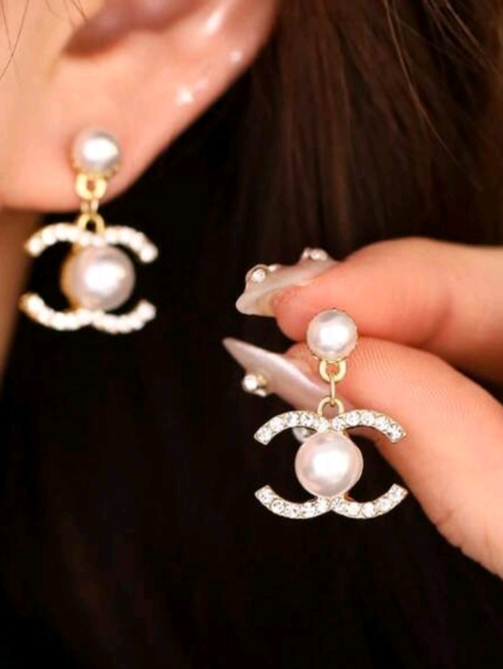Chanel Style Earrings - Picture 9 of 10